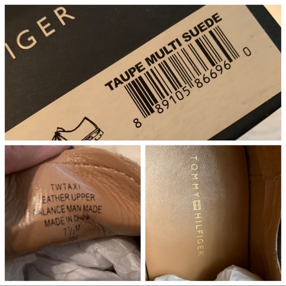 Tommy Hilfiger Oxford Taupe Suede Shoes - Picture 6 of 8